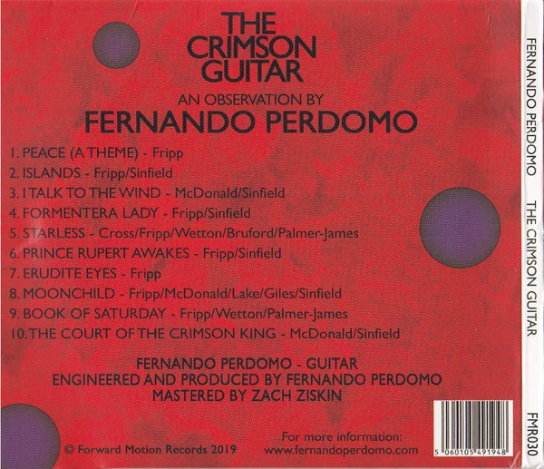 Fernando Perdomo : The Crimson Guitar (A Tribute To King Crimson) (CD, Album)