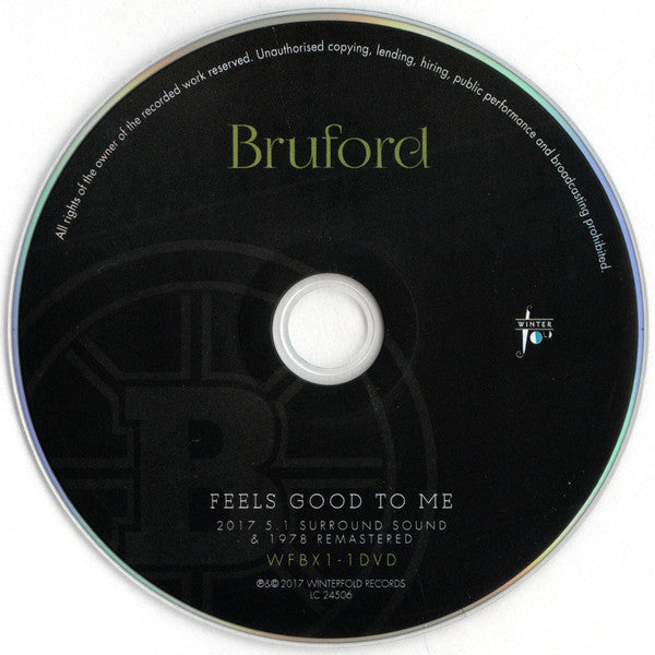 Bruford : Feels Good To Me (CD, Album, RM + DVD-V, Multichannel, 5.1 + RE, Rem)