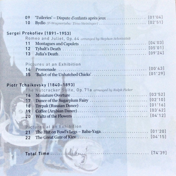 Modest Mussorgsky, Sergei Prokofiev, Dmitri Shostakovich, Pyotr Ilyich Tchaikovsky - German Hornsound : Pictures (Music For 8 Horns And Percussion) (CD, Album)