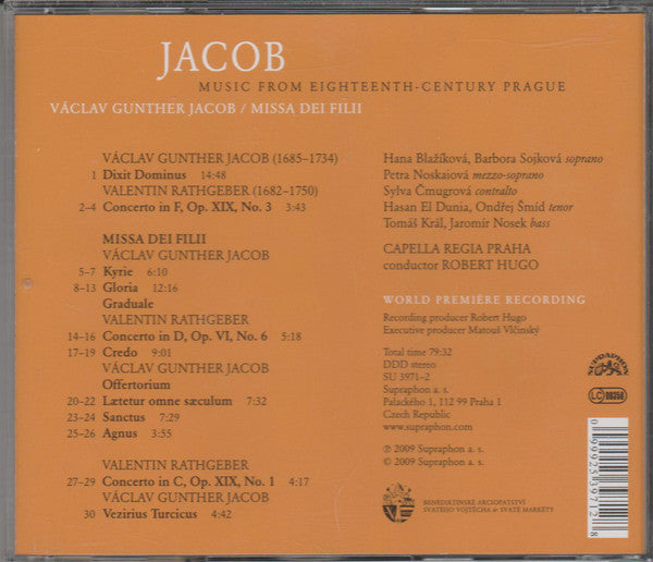 Václav Gunther Jacob - Capella Regia Praha, Robert Hugo : Missa Dei Filii (CD, Album)