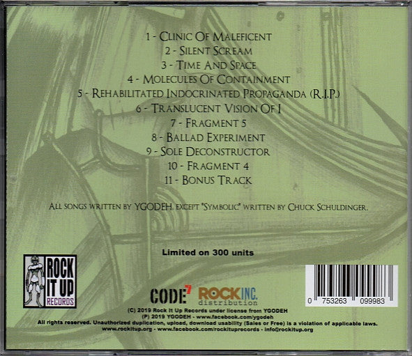 Ygodeh : Clinic Of Maleficent (CD, Album, Ltd, RM)