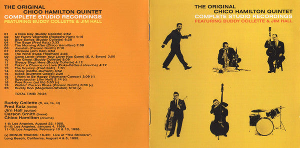 The Chico Hamilton Quintet Featuring Buddy Collette & Jim Hall : Complete Studio Recordings (CD, Comp, RE, RM, 24 )