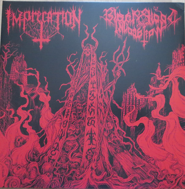Imprecation / Black Blood Invocation : Diabolical Flames Of The Ascended Plague (LP, Album)