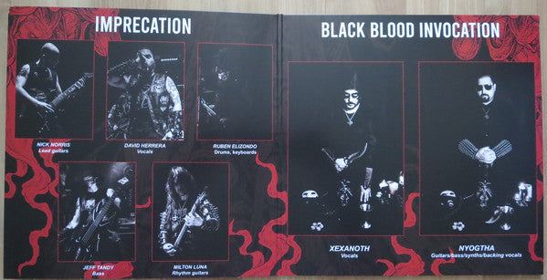 Imprecation / Black Blood Invocation : Diabolical Flames Of The Ascended Plague (LP, Album)