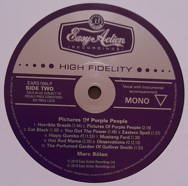 Marc Bolan : Pictures Of Purple People (LP, Album, Mono, Ltd, RM)