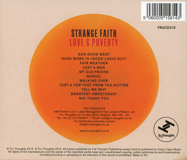 Strange Faith : Love & Poverty (CD, Album)