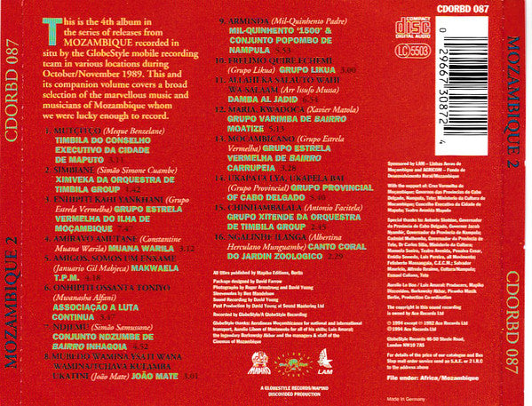 Various : Mozambique Two (CD, Comp)