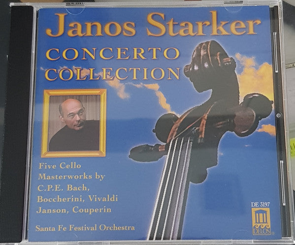 Janos Starker, Santa Fe Festival Orchestra, Carl Philipp Emanuel Bach / Luigi Boccherini / Antonio Vivaldi / Jean-Baptiste-Aimé-Joseph Janson / François Couperin : Concerto Collection (Five Cello Masterworks) (CD, Album)