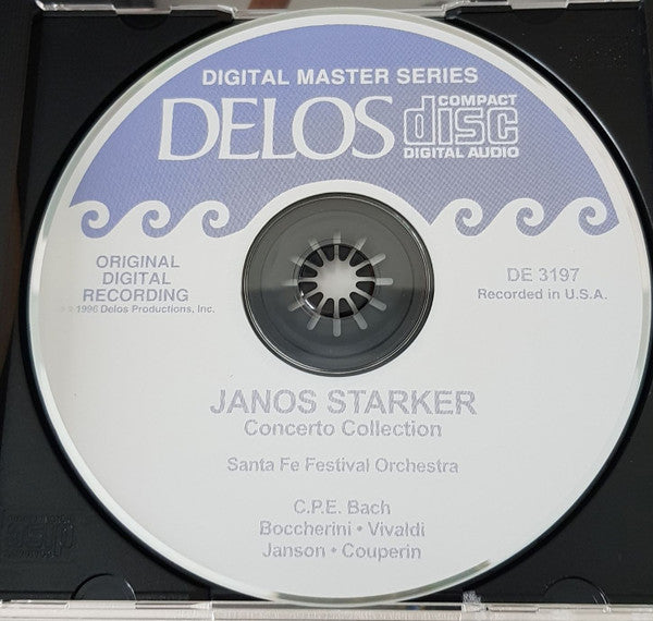Janos Starker, Santa Fe Festival Orchestra, Carl Philipp Emanuel Bach / Luigi Boccherini / Antonio Vivaldi / Jean-Baptiste-Aimé-Joseph Janson / François Couperin : Concerto Collection (Five Cello Masterworks) (CD, Album)