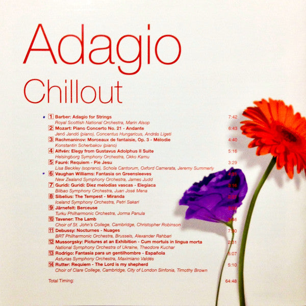 Various : Adagio Chillout (CD, Comp)