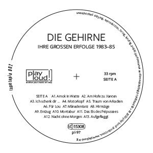 Die Gehirne : Ihre Großen Erfolge 1983-85 (LP, Ltd, RM)