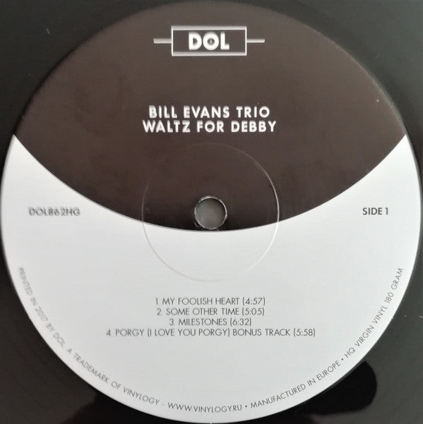 Bill Evans Trio* With Scott LaFaro, Paul Motian : Waltz For Debby (LP, Album, RE, 180)