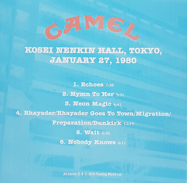 Camel : Kosei Nenkin Hall, Tokyo, January 27, 1980 (CD, Album)
