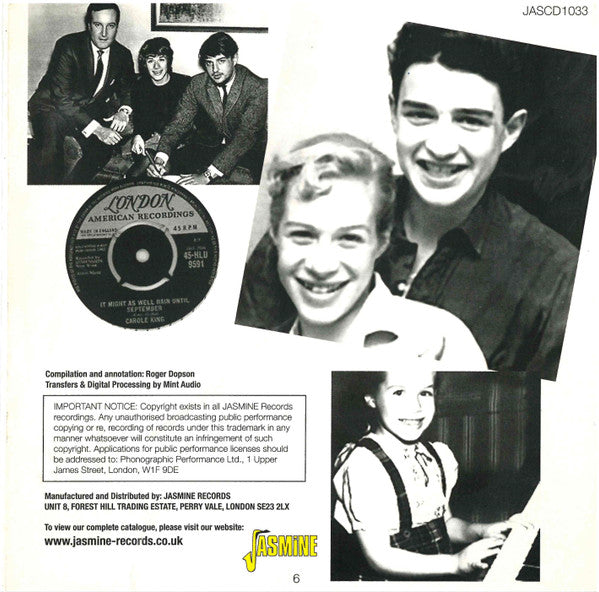 Carole King : It Might As Well Rain Until September (CDr, Comp, Mono)