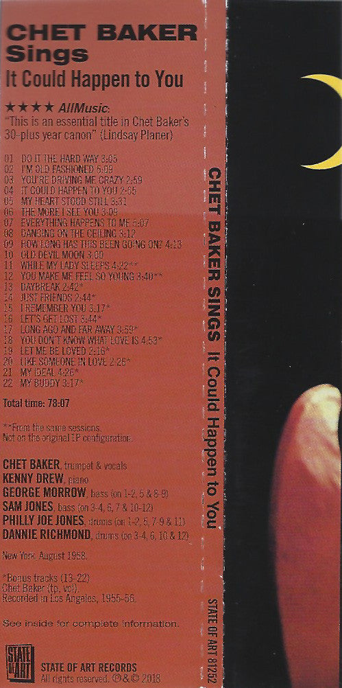 Chet Baker : It Could Happen To You - Chet Baker Sings (CD, Album, Ltd, RE, Dig)
