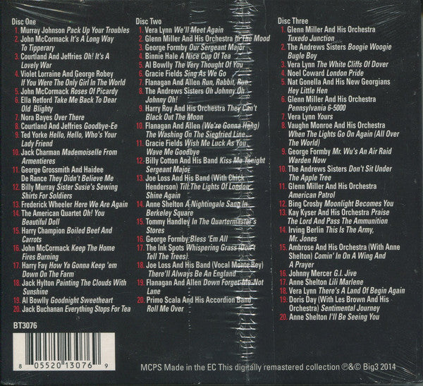 Various : Great Songs From The War Years  (3xCD, Comp)