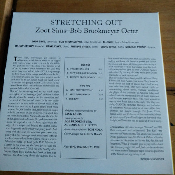 Zoot Sims, Al Cohn, Bob Brookmeyer, Harry Edison, Nat Pierce, Freddie Green : Stretching Out (CD, Album, Comp)