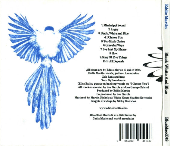 Eddie Martin (7) : Black White And Blue (CD, Album)