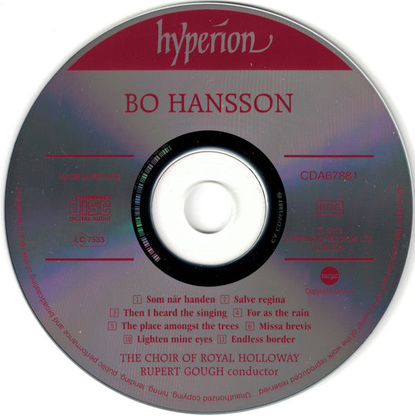 Bo Hansson (2), Royal Holloway Choir, Rupert Gough : Endless Border (CD)