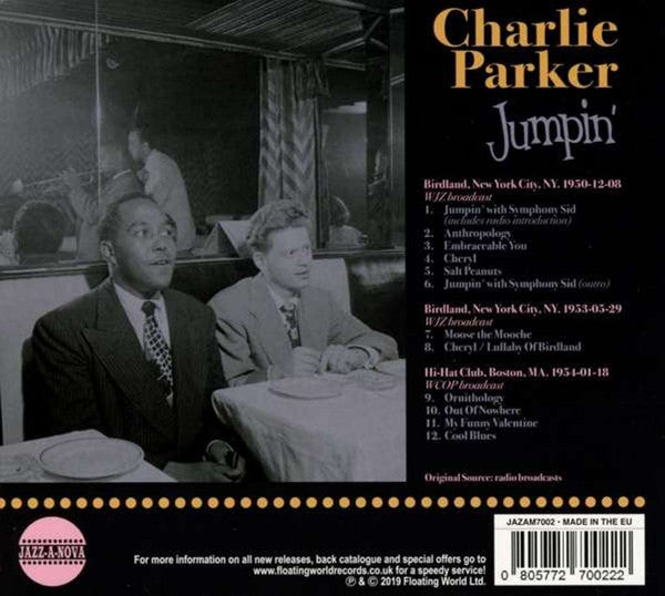 Charlie Parker : Jumpin' (Live At Birdland & The Hi-Hat Club, New York City) (CD, Album)