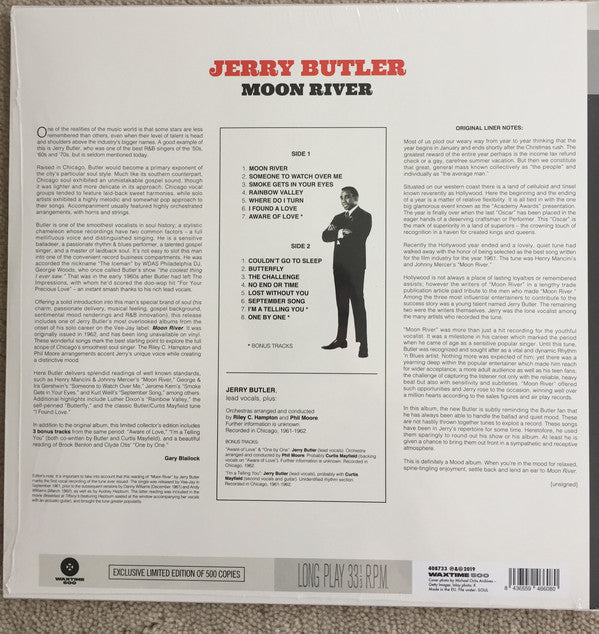 Jerry Butler : Moon River (LP, Ltd, RE, 180)