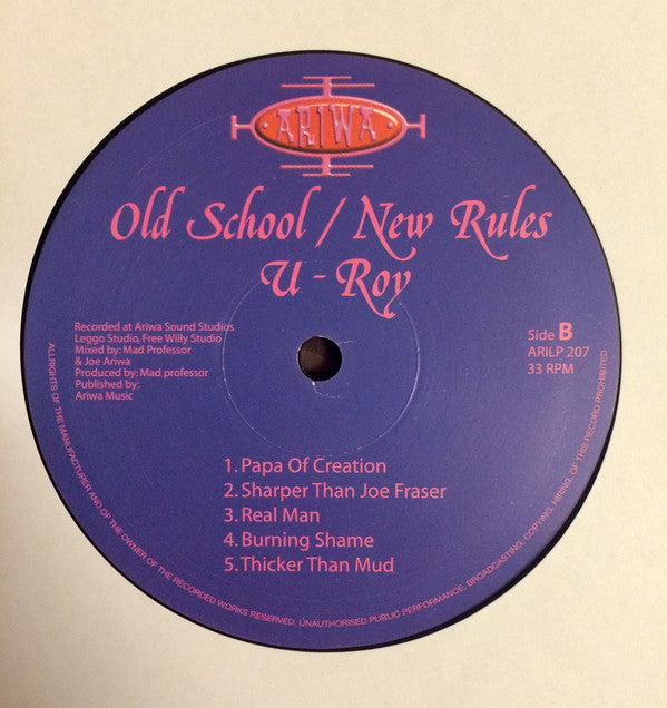 U-Roy : Old School / New Rules (LP, RP)