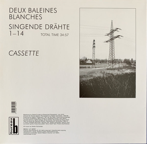 Deux Baleines Blanches : Singende Drähte (LP, Album, RE)