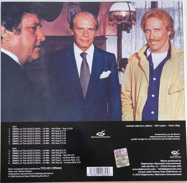 Stelvio Cipriani : Sbirro, La Tua Legge È Lenta… La Mia… No! (LP, Album, Mono, Ltd)