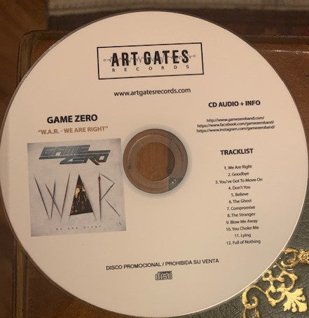 Game Zero : W.A.R - We Are Right (CD)
