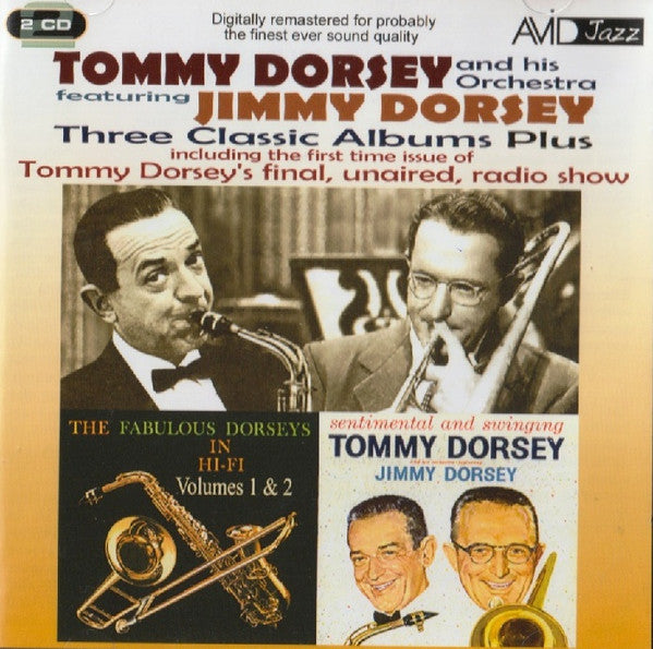 Tommy Dorsey And His Orchestra Featuring Jimmy Dorsey : Three Classic Albums Plus: The Fabulous Dorseys Vol. 1+2 / Sentimental And Swinging / The Great T.D. (2xCD, Comp, RM)