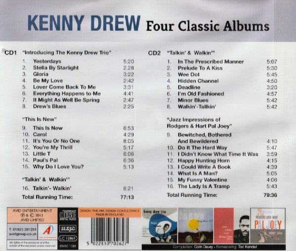 Kenny Drew : Four Classic Albums (2xCD, Comp, RM)