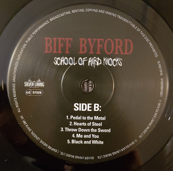 Biff Byford : School Of Hard Knocks (LP, Album)