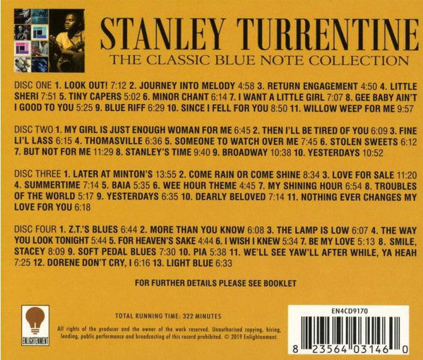 Stanley Turrentine : The Classic Blue Note Collection (4xCD, Comp)