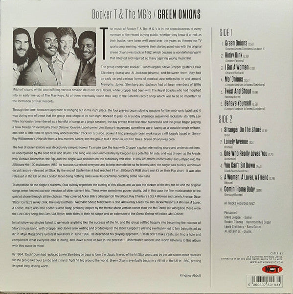 Booker T & The MG's : Green Onions (LP, Album, RE, 180)