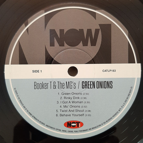 Booker T & The MG's : Green Onions (LP, Album, RE, 180)