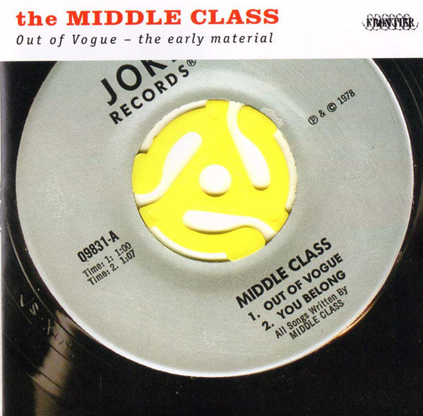 The Middle Class : Out Of Vogue - The Early Material (CD, Comp)