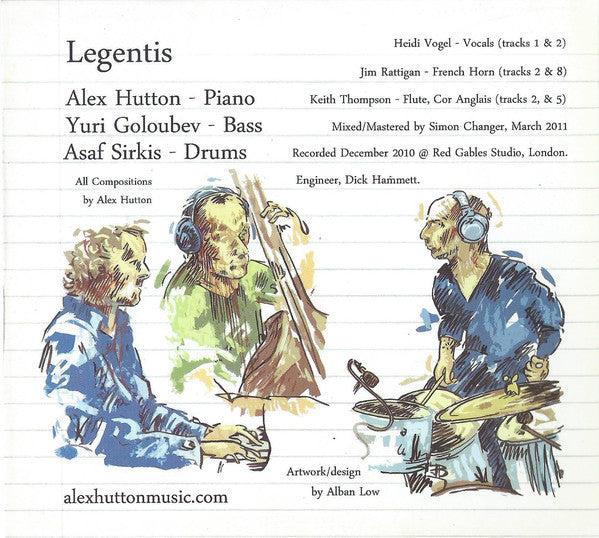 Alex Hutton Trio : Legentis (CD, Album)