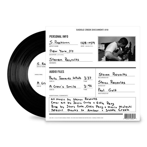 S. Raekwon : Parts Towards Whole B/W A Crow's Smile (7", Single, Ltd)
