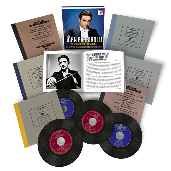 Sir John Barbirolli, New York Philharmonic : The Complete RCA and Columbia Album Collection (6xCD, Comp, Mono, RM + Box)