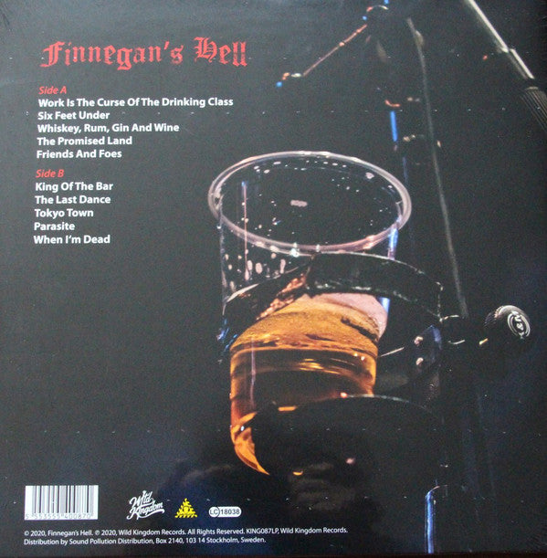 Finnegan's Hell : Work Is The Curse Of The Drinking Class (LP, Album, Red)