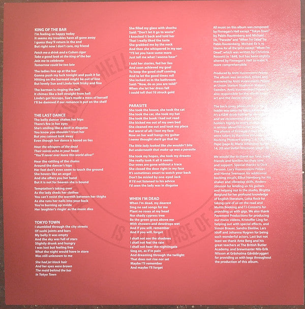 Finnegan's Hell : Work Is The Curse Of The Drinking Class (LP, Album, Red)
