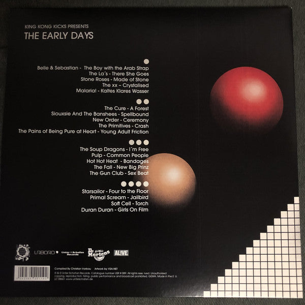 Various : The Early Days Vol. II (Post Punk, New Wave, Brit Pop & Beyond) 1980 2010 (LP, Comp, Bro + LP, Comp, Red + CD, Comp)