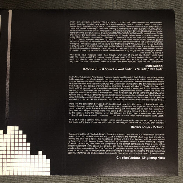 Various : The Early Days Vol. II (Post Punk, New Wave, Brit Pop & Beyond) 1980 2010 (LP, Comp, Bro + LP, Comp, Red + CD, Comp)