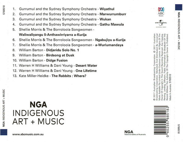 Various : NGA Indigenous Art + Music (CD, Comp)