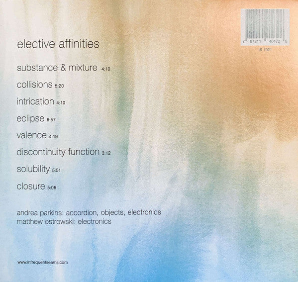 Andrea Parkins & Matthew Ostrowski : Elective Affinities  (CDr, Album)