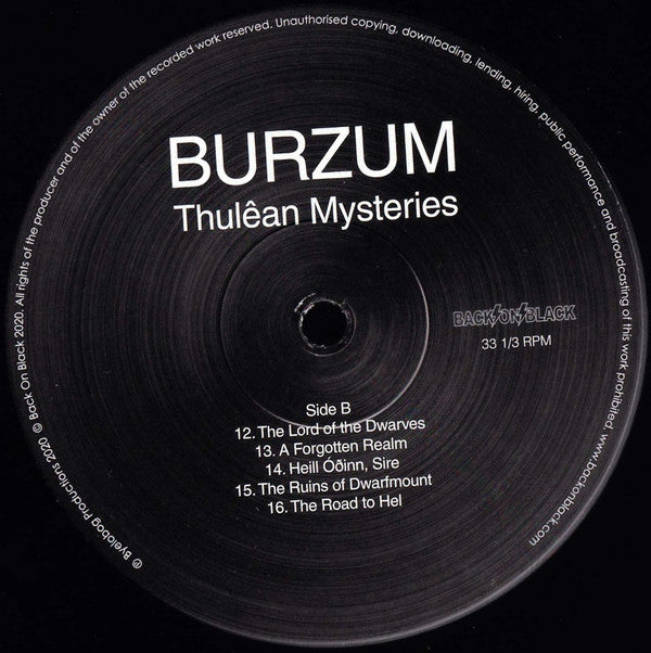 Burzum : Thulêan Mysteries (2xLP, Album)