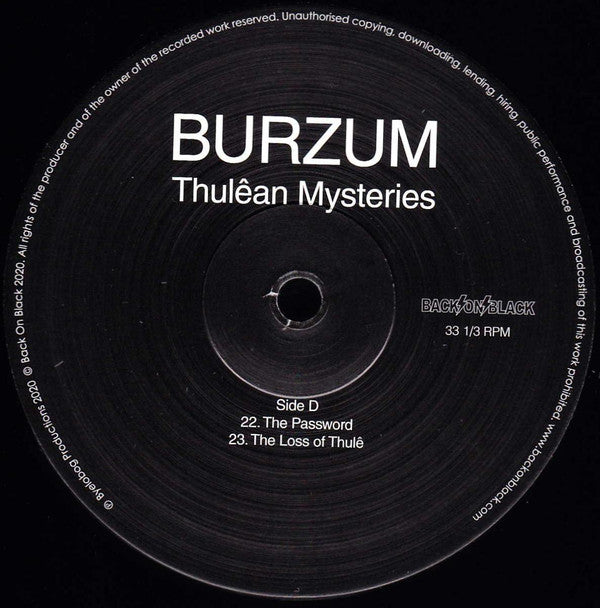 Burzum : Thulêan Mysteries (2xLP, Album)