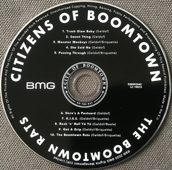 The Boomtown Rats : Citizens Of Boomtown (CD, Album)