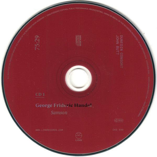 Georg Friedrich Händel – Dunedin Consort, John Butt : Samson (3xCD, Album + Box)
