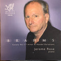 Johannes Brahms, Jerome Rose : Sonata No. 3 F Minor & Handel Variations (CD, Album)